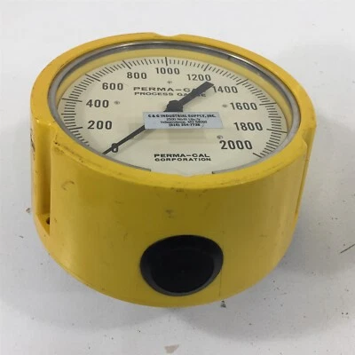 Perma-Cal 121TID13Y01 Process Gauge 2000PSI 4-1/2"  - Image 1 of 4