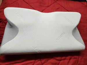 Sutera Orthopedic Contour Pillow with Washable Cover - White/Gray - Picture 1 of 9