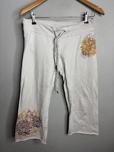 Pantalones deportivos Y2K Lucky Brand S capri japoneses florales para mujer talla XS 5824 - Imagen 1 de 10