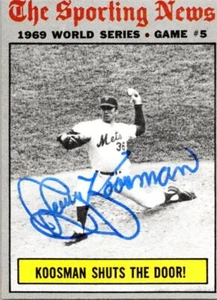 Jerry Koosman signed Baseball Card (New York Mets ) 1970 Topps World Series #309 - Picture 1 of 1