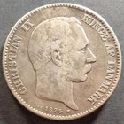 Denmark%2C+Silver+2+Kroner%2C+1875%2C+toned