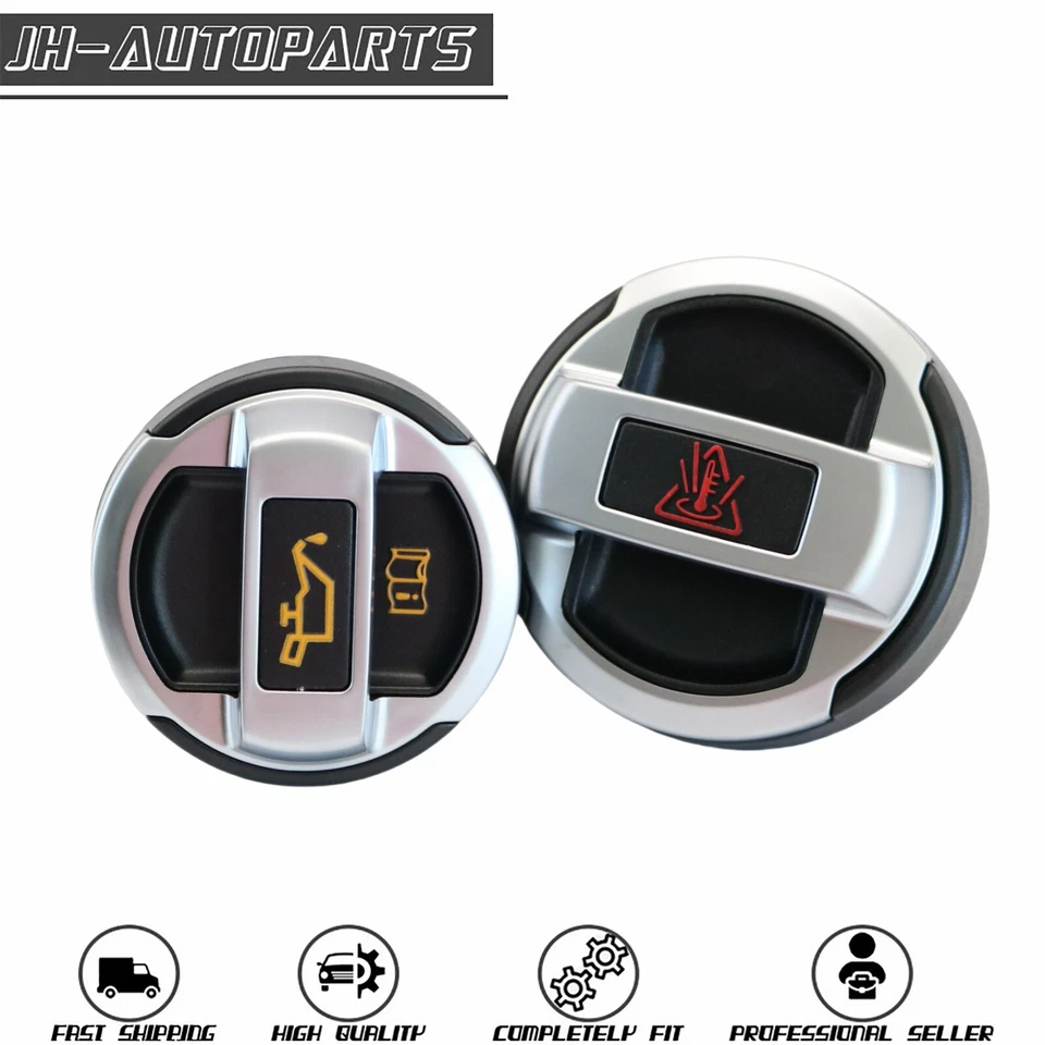 1 par de tapa de llenado de aceite reacondicionamiento tapa de tanque de expansión de refrigerante para Audi R8 420103485B Foto 1 de 4