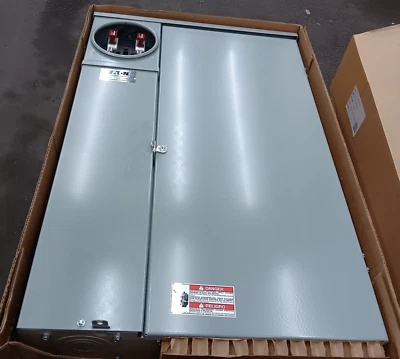 NEW EATON MBE4040PV200BTS 200 AMP SOLAR RATED METER MAIN 40 CIRCUIT 1-PHASE - Image 1 of 4