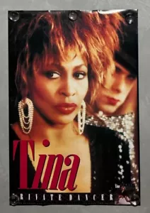 Póster promocional vintage de tienda de discos Tina Turner (1984) bailarina privada 24x36 años 80’s - Imagen 1 de 7