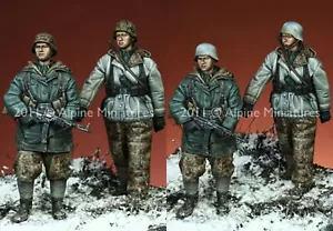 Alpine Mins 35113 German WSS Grenadiers 2 Figure Set 1/35th Unpainted kit - Picture 1 of 1