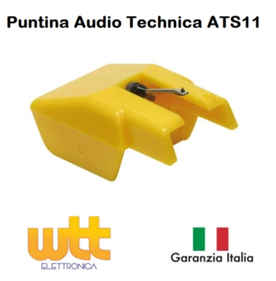 HUCO - DREHER&KAUF Puntina di ricambio giradischi PER AUDIOTECHNICA AUDIO TECHNICA ATS11 ATS10