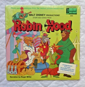 Disneyland Records 3810 Robin Hood In Story And Songs lp,1973,STILL SEALED MINT! - Picture 1 of 3
