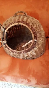 Katzenkorb Weide Transportkorb Katzenhöhle Rattan Tiertransport Korb - Bild 1 von 5