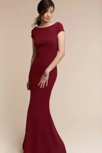 Robe neuve avec étiquette BHLDN Anthropologie Katie May Madison rouge bordeaux taille 20 - Photo 1/4