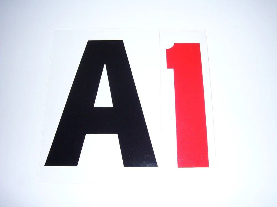 4" sobre 5" 060 336 CARTA DE SIGNO CAMBIABLE RÍGIDA/ALTO IMPACTO Foto 1 de 1