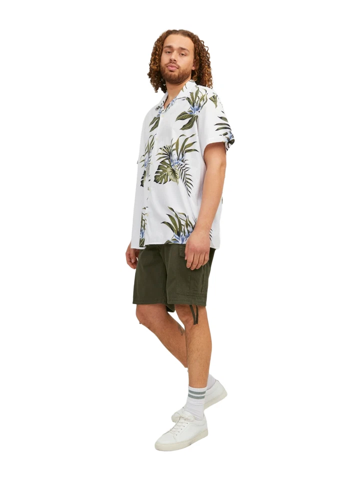 JACK&JONES Hombre Cortos Cargo JPSTMARLEY JJCARGO - Relaxed Fit - Tallas Grandes - Imagen 1 de 1