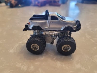 Funline Diecast 4X4 Ford F150 Pullback Friction Monster Truck Silver - 3.5" - Image 1 of 4