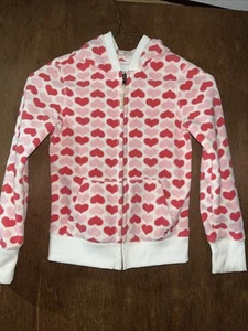 Old Navy Girls Size Small Heart Full Zip Jacket with Good - Picture 1 of 9