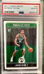 2017 PANINI HOOPS RC PSA 10 JAYSON TATUM CELTICS #253 - Picture 1 of 2