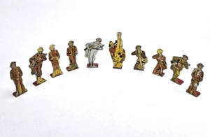 10 Stück Vintage MARX Toys Metall Litho Soldaten des Glücks Ziele - Bild 1 von 14