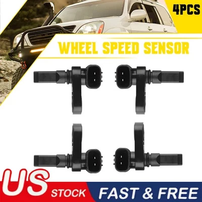 Sensor de velocidad de rueda derecha e izquierda ABS de 4 piezas para Toyota Tacoma 4Runner Lexus GX460 Foto 1 de 4
