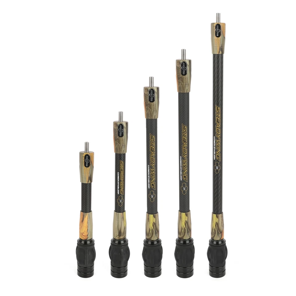 8" 10'' 12" 15" 3K Carbon Stabilizer Balance Bar Rod Damper Compound Bow Target - Image 1 of 4