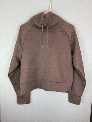 Juicy Couture Sport Pullover Womens Medium Animal Print Funnel Neck Thumbholes - Image 1 of 4