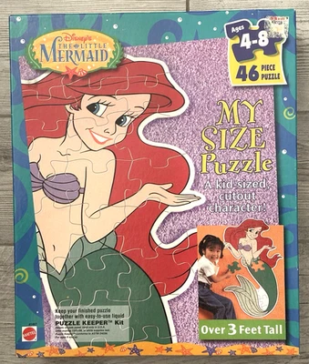 Disney 1997 ~ Sirenita ~ 46 piezas 3 pies Puzzle ~ Caja sellada de fábrica Foto 1 de 2