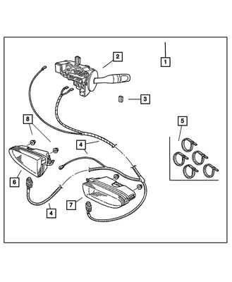 Faro antiniebla derecho Mopar genuino 5288796AD Foto 1 de 4