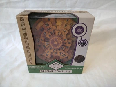 The Happy Puzzle Company True Genius Grecian Computer   Wood Brain Teaser Puzzle - Image 1 of 4