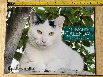 Alley Cat Allies - 2026 Wall Calendar - 15 Months - Kute Kitty Photography!