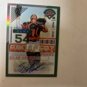2024 Panini Prospect Edition Silas Ardoin Green Auto Holo Ticket #31 (AU, RC) - Picture 1 of 2
