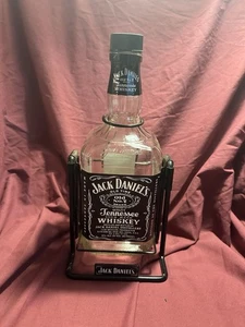 Jack Daniel’s Tennessee Whiskey Cradle Holder Swing No. 7 Empty Bottle 1.75 L - Picture 1 of 2