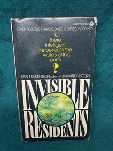 Invisible Residents by Ivan Sanderson Classic Vintage Cryptid Paperback - Picture 1 of 6