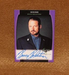 Babylon 5 1998 Season 5 A01 Bruce Boxleitner Sheridan Autograph Skybox - Picture 1 of 3