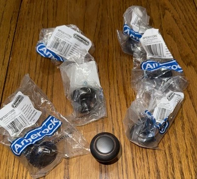 7 perillas de gabinete de setas Amerock Allison de 1-1/4 pulgadas - bronce frotado con aceite nuevas de stock Foto 1 de 4