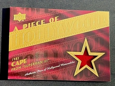 2008 UD A Piece Of Hollywood Relic - Superman III Christopher Reeves Cape Card - Image 1 of 2