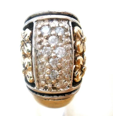 Gabrielle Bruni Diamond Earring Single Earring 14K & Sterling Silver Flower - Image 1 of 4