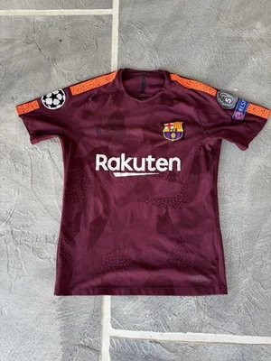 Camiseta Nike masculina M FC Barcelona 2017/2018 partida autêntica BARCA RARA - Imagem 1 de 4