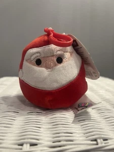 Saint Nick Christmas Squishmallow ClipOn 3.5" Kellytoy Stocking Stuffer New Gift - Picture 1 of 7