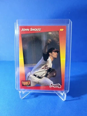 1992 Donruss Triple Play Baseball John Smoltz #172 Atlanta Braves HOF  - Image 1 of 3
