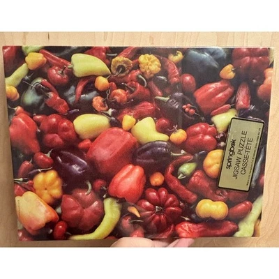 Rompecabezas Springbok Peck Of Peppers de colección 500 piezas nuevo stock antiguo hecho en EE. UU. Foto 1 de 4