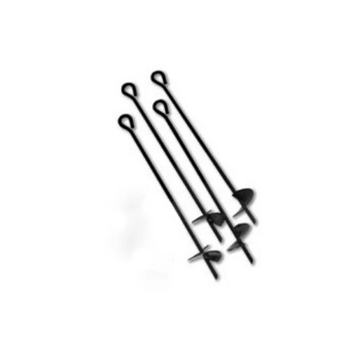 MILSPEC Ground Anchor (SET OF 4) 3/4" x 36" w/6" Augers