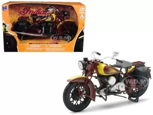 1934 INDIAN SPORT SCOUT BROWN 1/12 DIECAST MOTORCYCLE MODEL BY NEW RAY 42113 - Picture 1 of 1