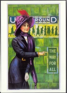 Modern Postcard: 'Underground - the Way for All'. 1911 Poster Repro. LTM372 - Picture 1 of 1