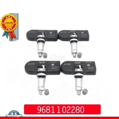 Lote De 4 Sensores TPMS 433MHz 9681102280 Peugeot 207 307 407 C4 C5 C6 Lancia Foto 1 de 4