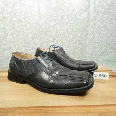 Zapatos de vestir Giovanni Oxford para hombre 11 gris cuero punta cuadrada 163985 Foto 1 de 4