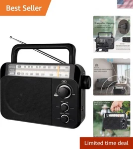 High-Quality Portable AM/FM Radio with Long Antenna - Ideal for Outdoors - Picture 1 of 11