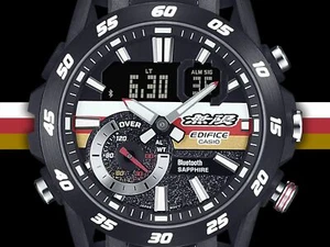 Casio Edifice Mugen Edition Watch ECB-40MU-1AJR Bluetooth Glass Black Japan  New - Picture 1 of 14