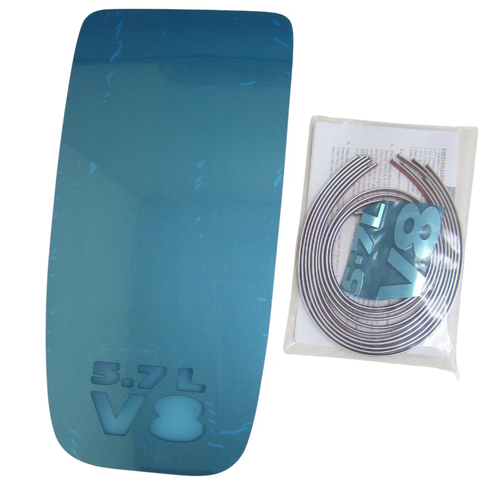 Dodge Charger/Chrysler 300 2011-2018 - Kit de molduras de cubierta de motor de acero inoxidable pulido Foto 1 de 4