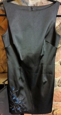 Nuevo Vestido LAUNDRY by Shelli Segal DE COLECCIÓN Floral Pequeño Negro 10 Sin Mangas Foto 1 de 4