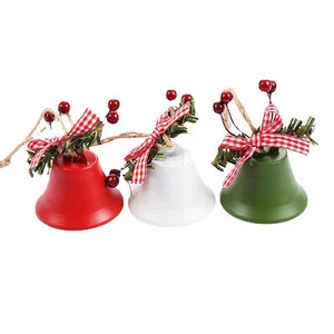 Metal Bells Christmas Bells Wreath Bells Ornaments For Wall Garden Home Decor - Picture 1 of 15