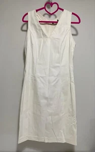 Piazza Sempione White Women’s Dress Size 44 - Picture 1 of 20
