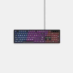 Teclado USB retroiluminado Azio Vision con teclas de impresión grandes 3 colores intercambiables - Imagen 1 de 4