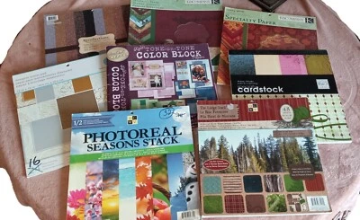 12" x 12" Scrapbook Paper Pads - Various Makers - Your Choice - Image 1 of 4